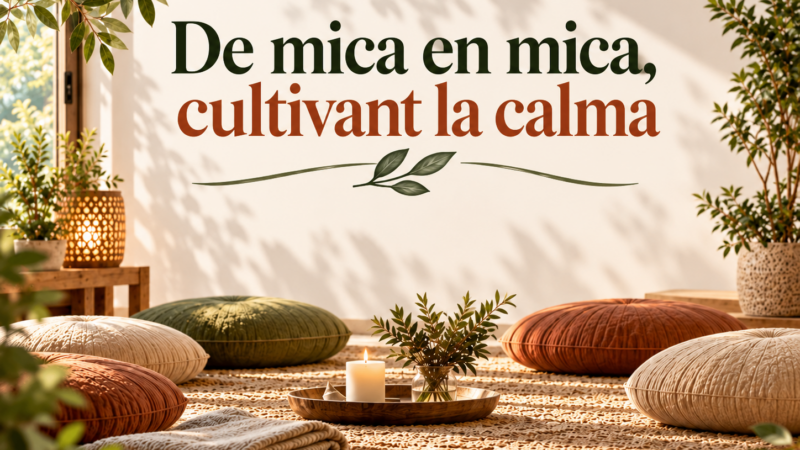 Taller. De mica en mica, cultivant la calma